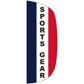 "SPORTS GEAR" 3' x 8' Stationary Message Flutter Flag